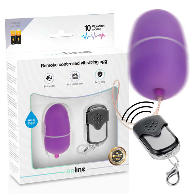 Online Ovetto Vibrante con Telecomando Wireless Lilla Premium