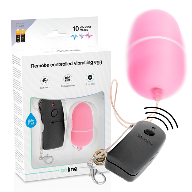 Ovetto Vibrante Wireless con Telecomando in Silicone Rosa