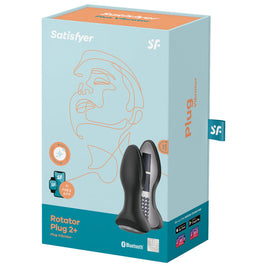 SATISFYER - ROTATOR PLUG 2+ APP VIBRANTE PLUG ROSSO