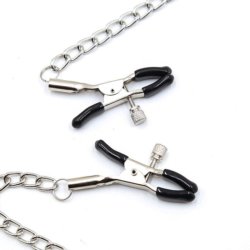 Ohmama Fetish Ball Gag Nero Con Morsetti Per Capezzoli