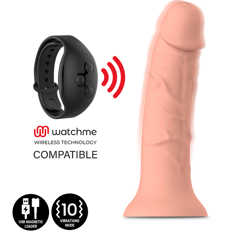 Mitologia - Asher Original Dildo M - Vibratore Compatibile Con La Tecnologia Wireless Watchme