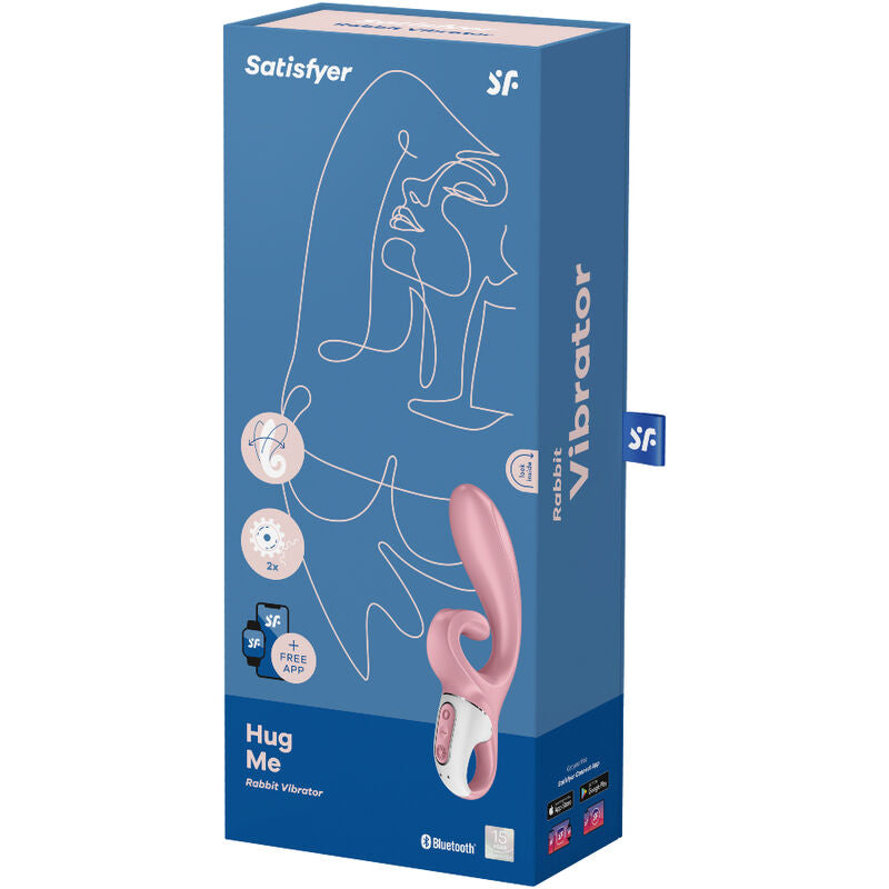 SATISFYER - APP VIBRATORE HUG ME RABBIT BLU