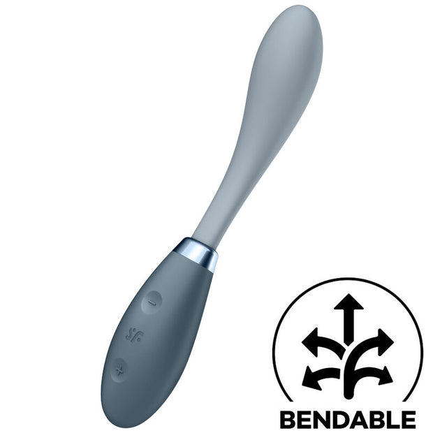 Satisfyer G-Spot Flex 3 Vibratore in Silicone Grigio