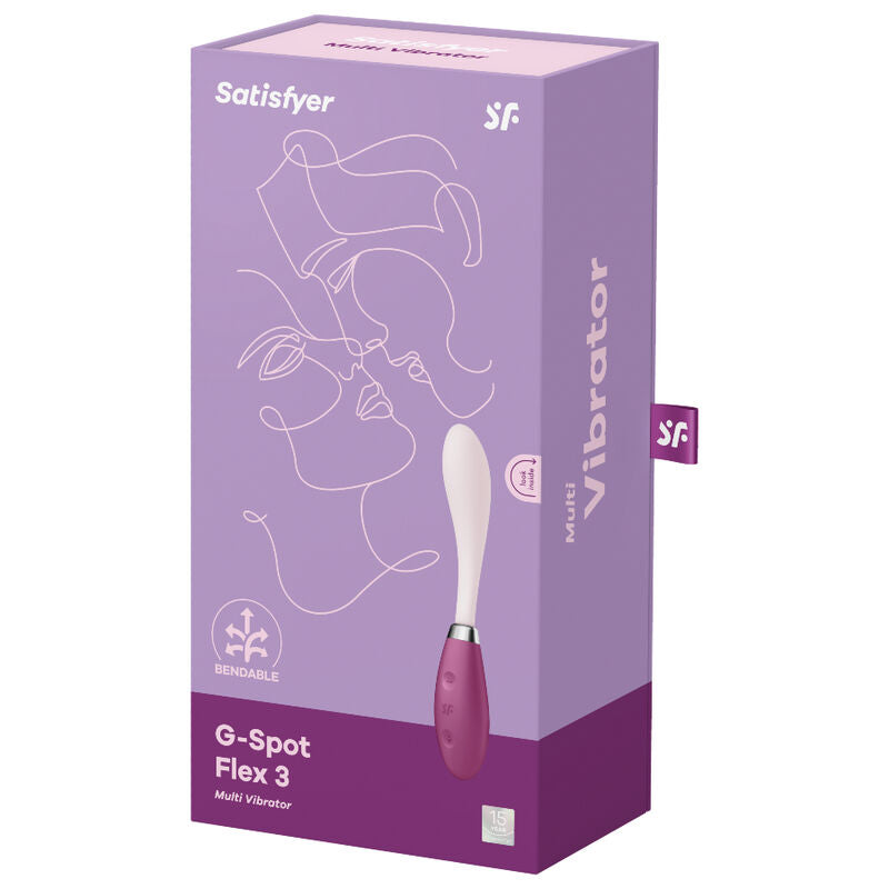 Satisfyer G-Spot Flex 3 Vibratore Premium in Silicone Rosso - immagine 4