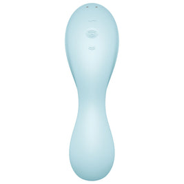 SATISFYER - STIMOLATORE E VIBRATORE CURVY TRINITY 5 AIR PULSE BLU