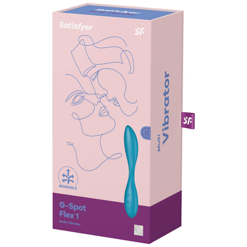 Satisfyer G-Spot Flex 1 Vibratore in Silicone Waterproof Blu - immagine 4
