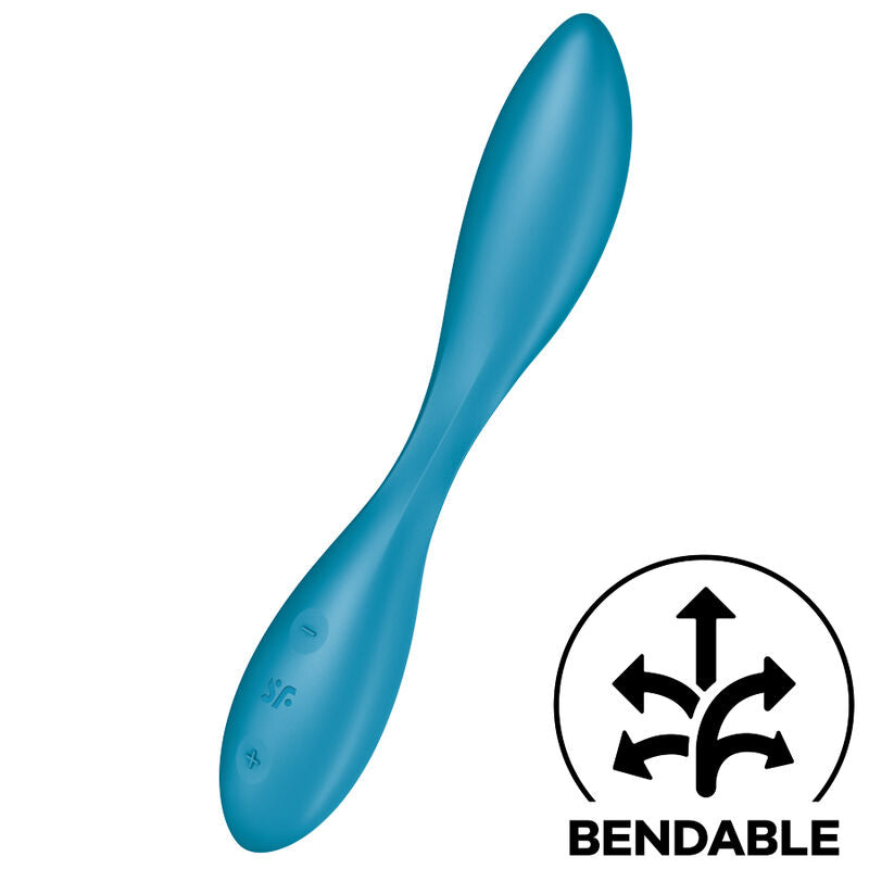 Satisfyer G-Spot Flex 1 Vibratore in Silicone Waterproof Blu