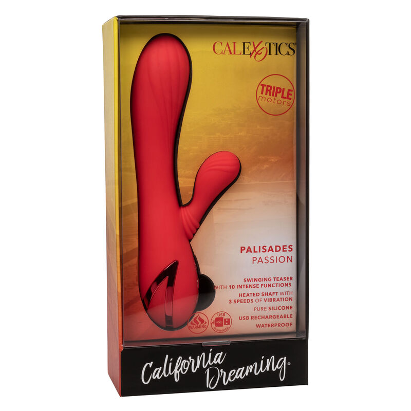 Calexotics Palisades Rosso Passione Rabbit Premium in Silicone - immagine 3