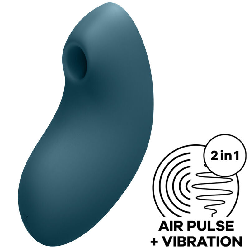 Satisfyer Vulva Lover 2 Stimolatore a Onde d'Aria Blu