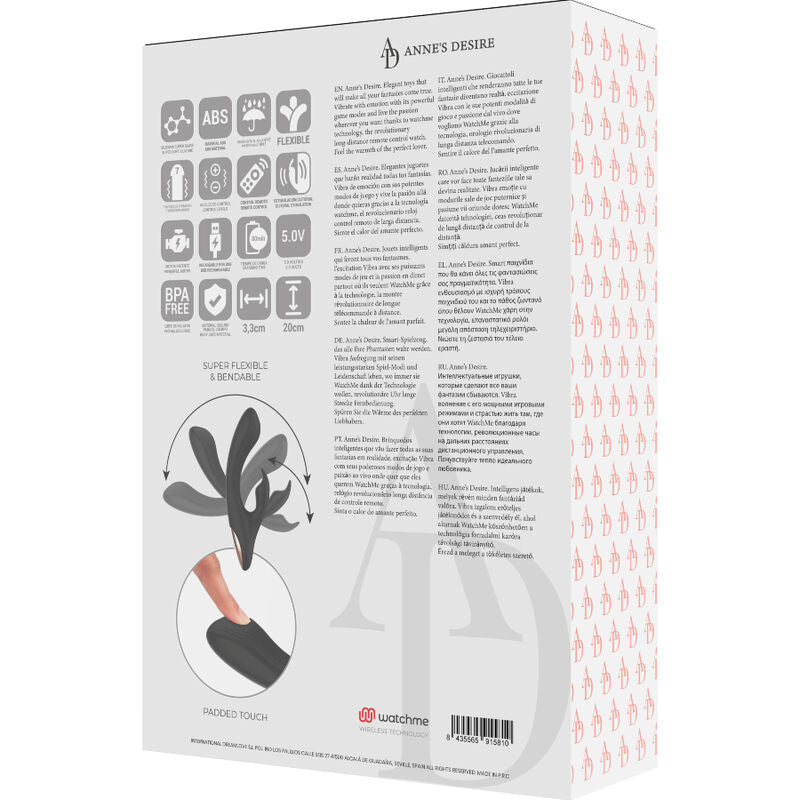 Anne's Desire Rabbit Vibratore con Controllo Remoto Nero - immagine 13