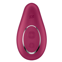 SATISFYER - VIBRATORE DA APPOGGIO DIPPING DELIGHT ROSSO