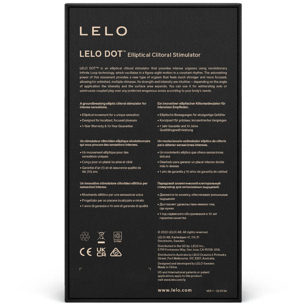 LELO DOT | Stimolatore Clitorideo Ellittico con Tecnologia Infinite Loop