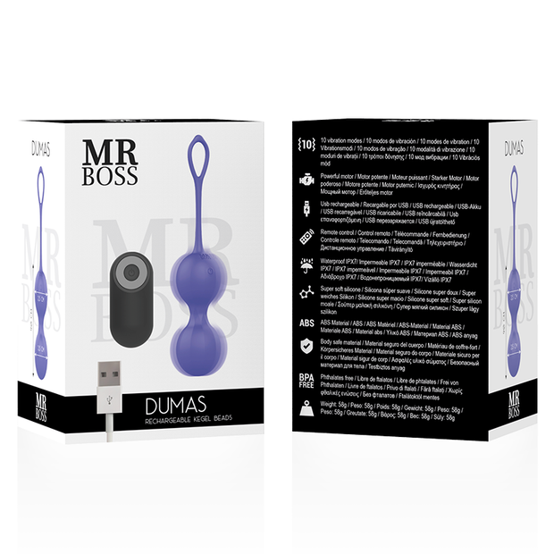 Mr Boss - Dumas Perle Vibranti Di Kegel Con Telecomando