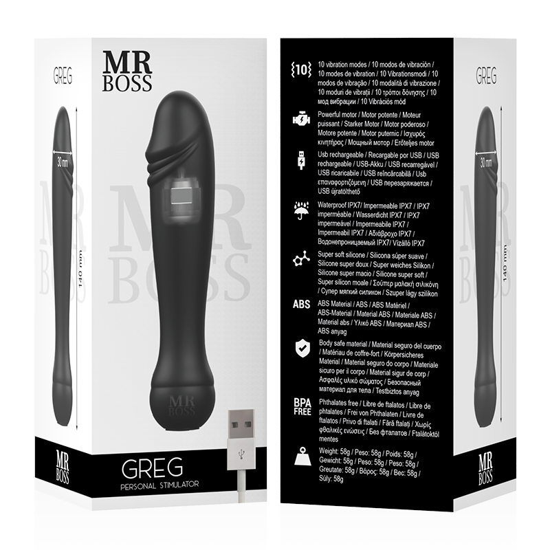 Mr. Boss Greg Mini Vibratore Compatto in Silicone Premium - immagine 2