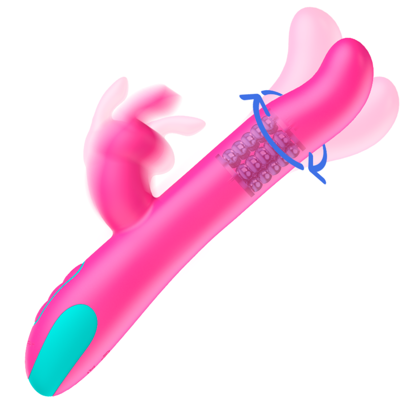 Happy Loky Pluto Vibratore Rabbit Rotatore con Telecomando - immagine 2