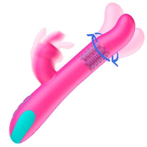 Happy Loky Pluto Vibratore Rabbit Rotatore con Telecomando - immagine 2