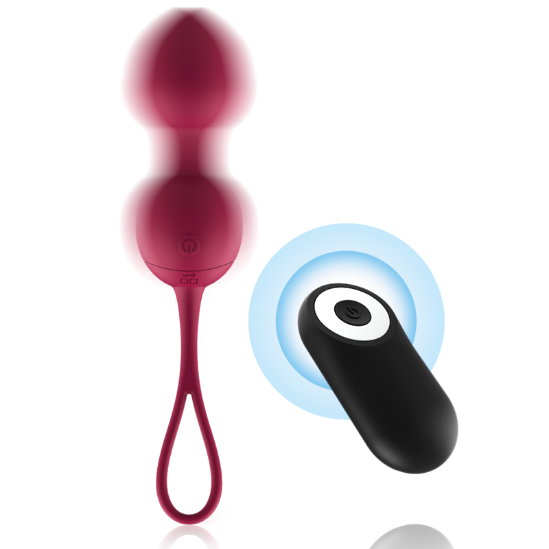 Cici Beauty - 3 Perle Vibranti Di Kegel In Silicone Premium Con Telecomando