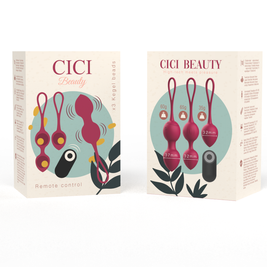 Cici Beauty - 3 Perle Vibranti Di Kegel In Silicone Premium Con Telecomando