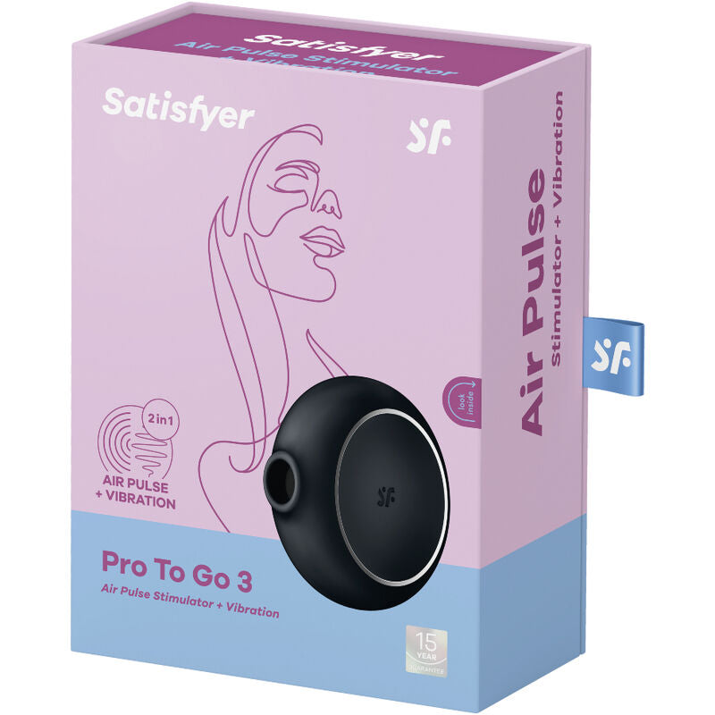 SATISFYER - STIMOLATORE E VIBRATORE A DOPPIO PRO TO GO 3 BLU