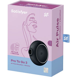 SATISFYER - STIMOLATORE E VIBRATORE A DOPPIO PRO TO GO 3 BLU