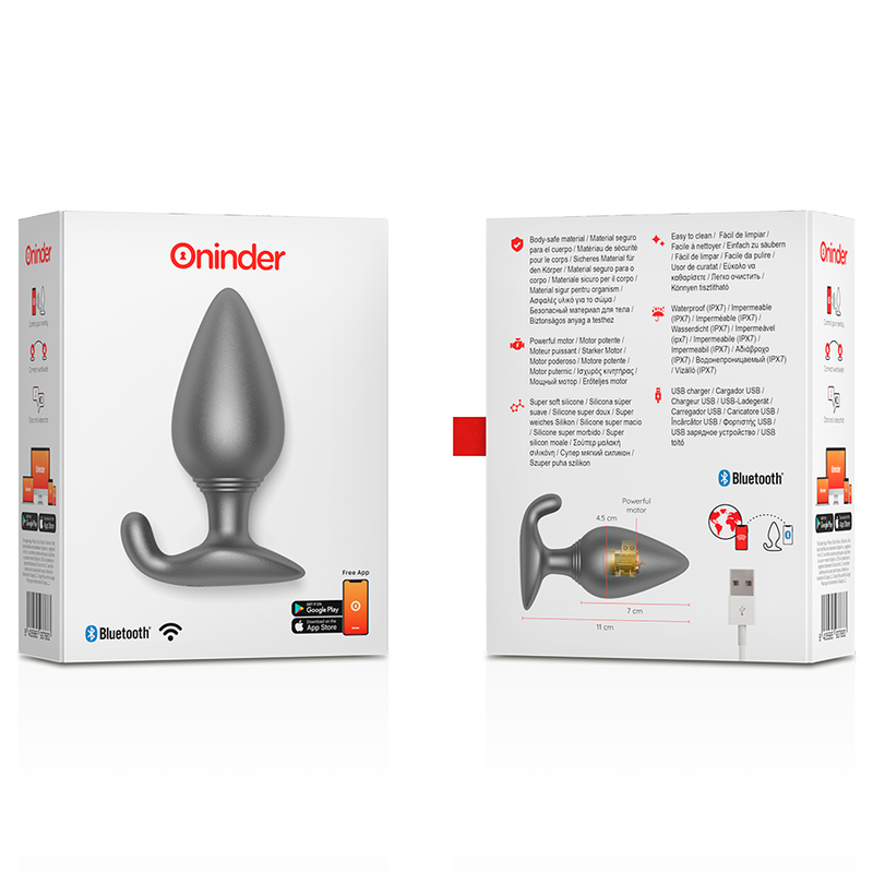 Oninder Rio Nero Plug Vibrante Smart con App | Premium - immagine 6