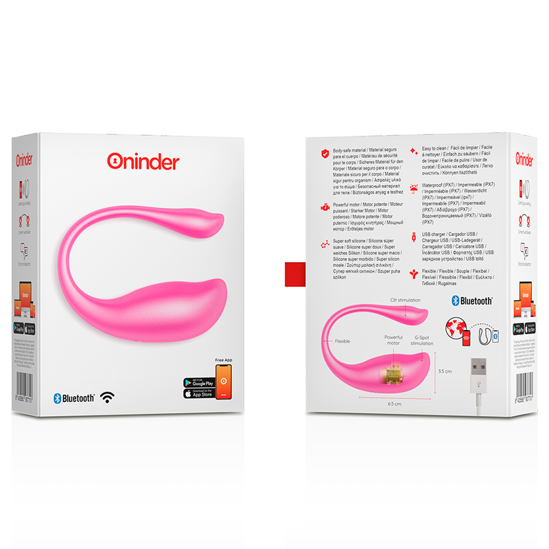 Oninder Nairobi Uovo Vibrante Rosa Controllabile da App - immagine 6