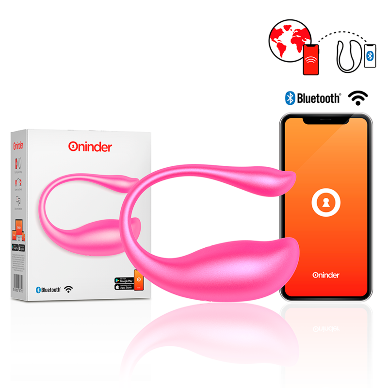 Oninder Nairobi Uovo Vibrante Rosa Controllabile da App