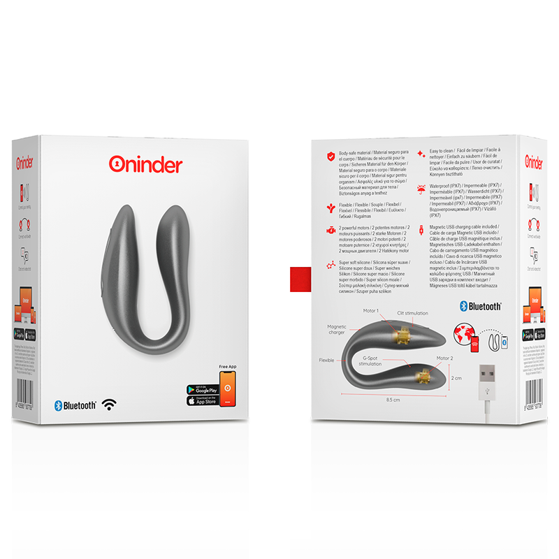 ONINDER - STIMOLATORE DEL PUNTO G E DEL CLITORALE LISBOA ROSA - APP GRATUITA