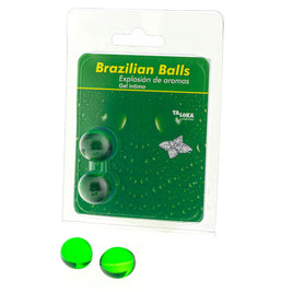Taloka Palline Brasiliane Gel Intimo Menta - Confezione da 2