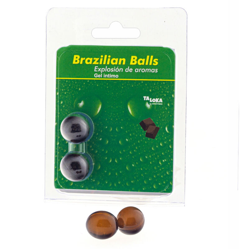 Taloka Sfere Brasiliane Gel Intimo al Cioccolato - 2 Pezzi