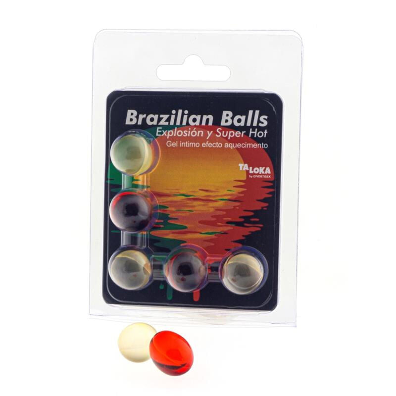 Taloka Sfere Brasiliane Gel Eccitante Effetto Caldo 5 Pezzi