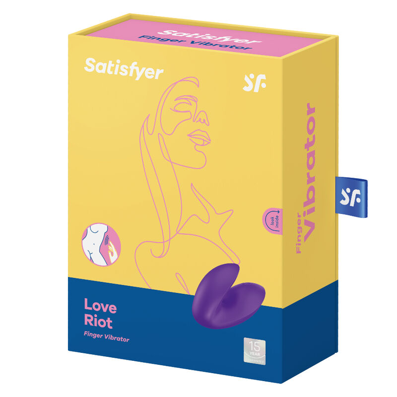Satisfyer Love Riot Vibratore da Dito Premium in Silicone Viola - immagine 4