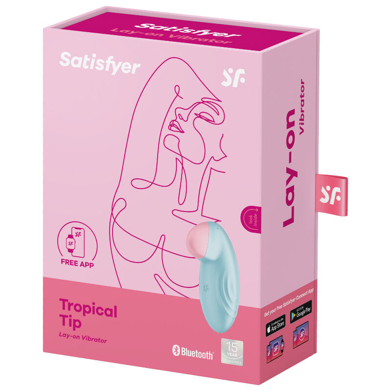 Satisfyer Tropical Tip Blu Vibratore Clitorideo Lay-On Premium - immagine 5