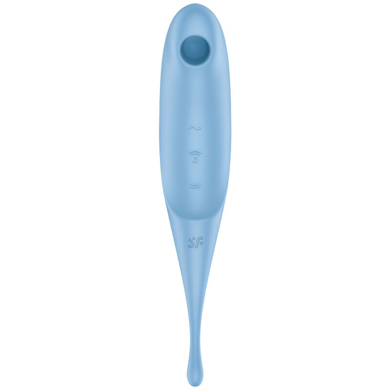 SATISFYER - STIMOLATORE E VIBRATORE TWIRLING PRO AIR PULSE BLU