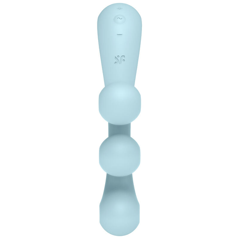 Satisfyer Multi Vibratore Tri Ball 2 Blu in Silicone Premium - immagine 3