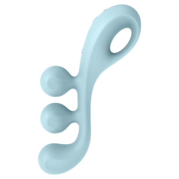 Satisfyer Multi Vibratore Tri Ball 2 Blu in Silicone Premium - immagine 2
