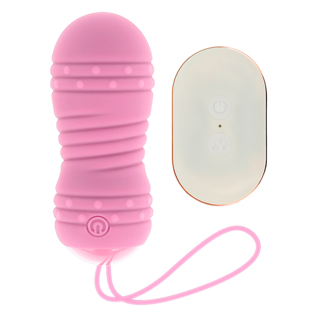 OHMAMA Vibratore Telecomandato Rosa Premium Silicone