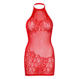 Leg Avenue - Mini Vestito Con Pedrería Talla Unica - Blanco