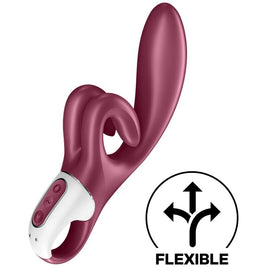 Satisfyer Touch Me Rabbit Rosso in Silicone Body-Safe Premium - immagine 2