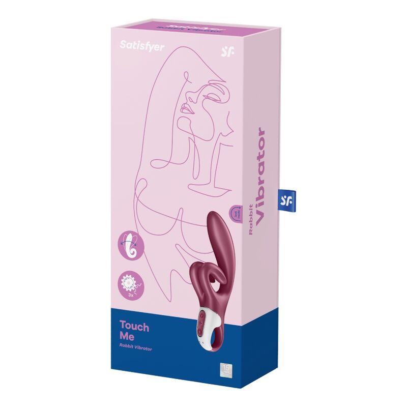 Satisfyer Touch Me Rabbit Rosso in Silicone Body-Safe Premium - immagine 5