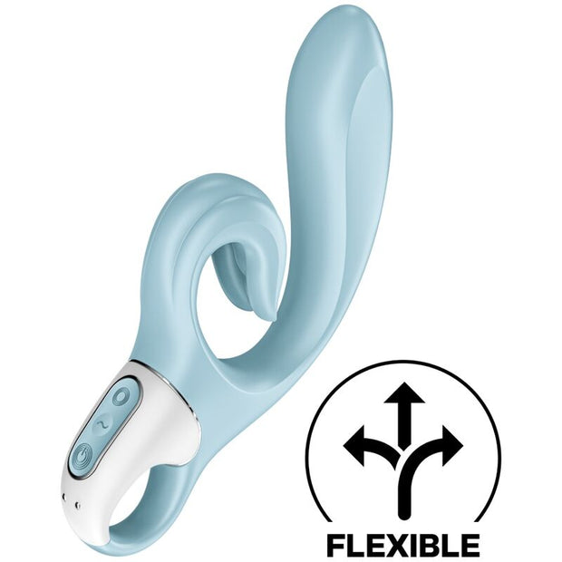 Satisfyer Love Me Rabbit Vibratore Dual in Silicone Blu - immagine 2