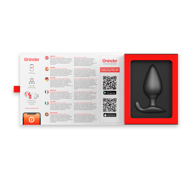 Oninder Rio Nero Plug Vibrante Smart con App | Premium - immagine 5