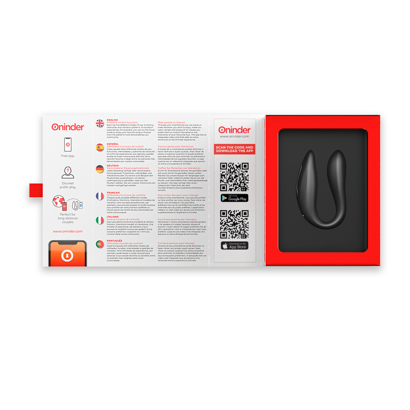 ONINDER - STIMOLATORE DEL PUNTO G E DEL CLITORALE LISBOA ROSA - APP GRATUITA