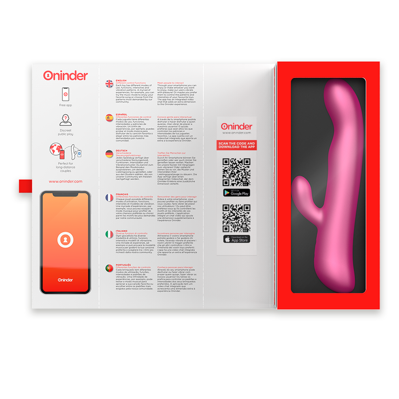 ONINDER - VIBRAZIONE E ROTAZIONE OSLO NERO - APP GRATUITA