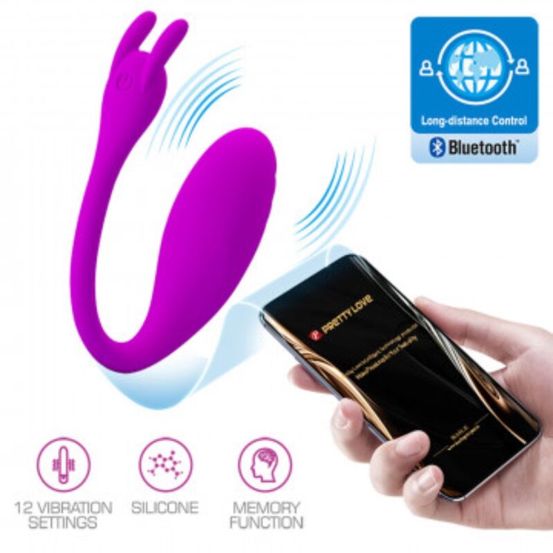 Pretty Love Catalina Vibratore con App in Silicone Lilla - immagine 5