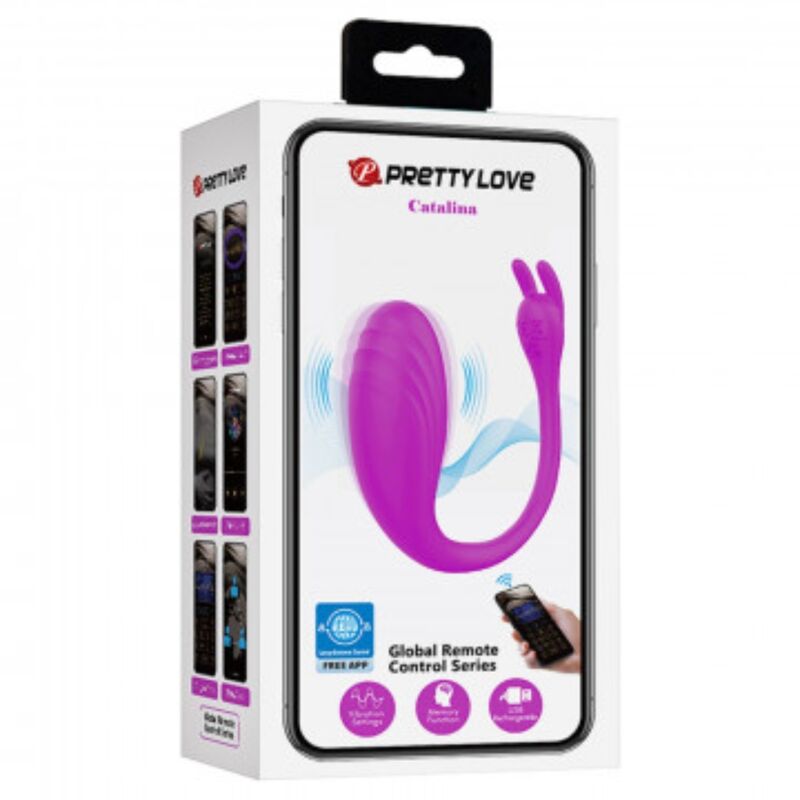 Pretty Love Catalina Vibratore con App in Silicone Lilla - immagine 6