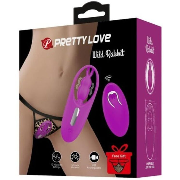 Control Wild Rabbit Vibratore Indossabile con Telecomando