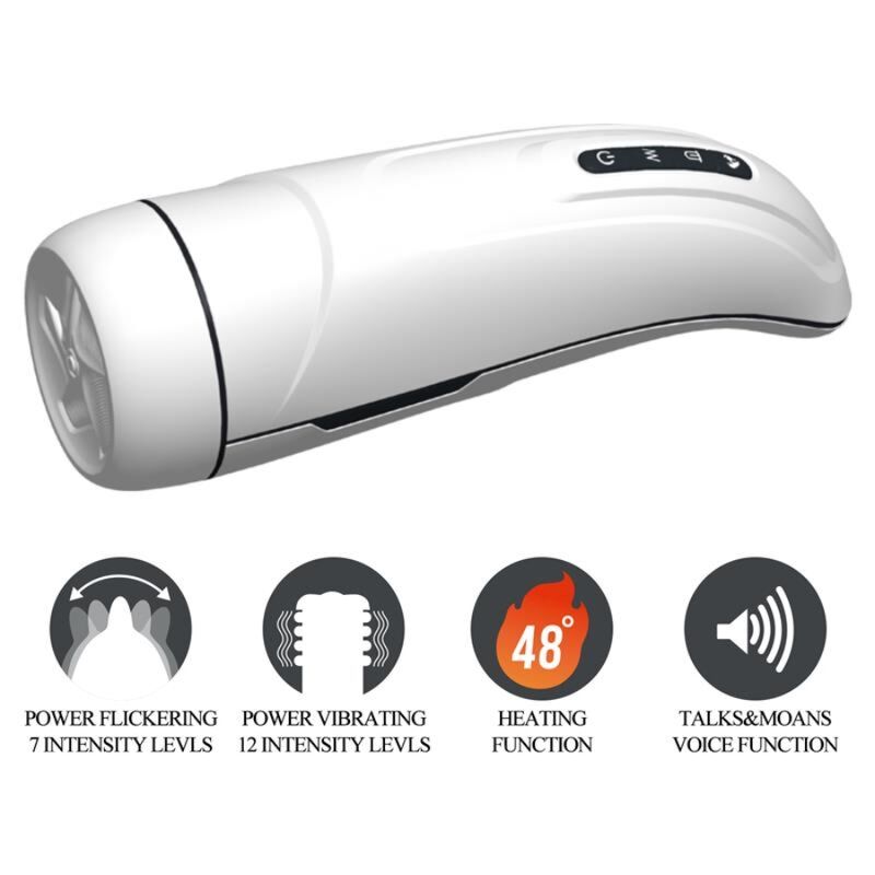 PRETTY LOVE - MASTURBATORE MASCHILE MARISSA VIBRAZIONE, CALORE, VOCE E ONDE STIMOLANTI