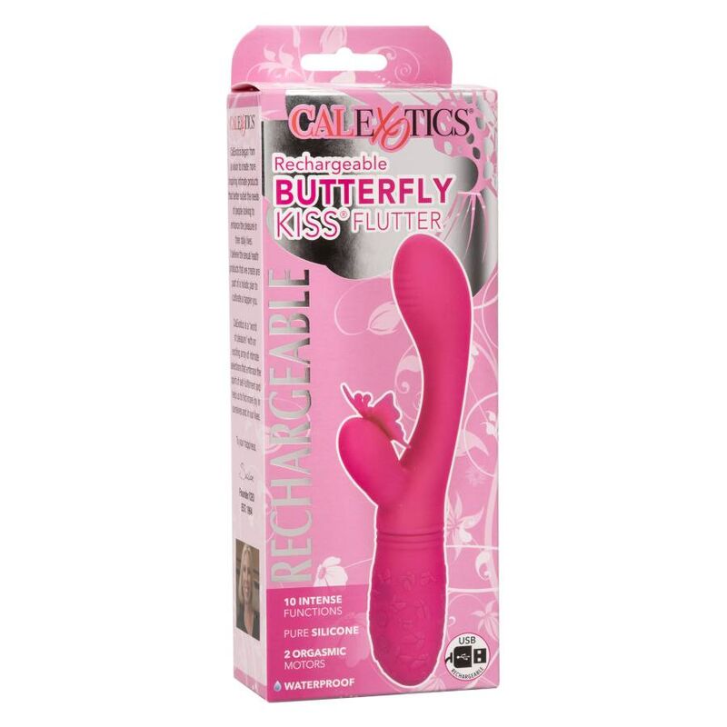 Calexotics Butterfly Kiss Flutter Rosa Vibratore Dual Premium - immagine 12