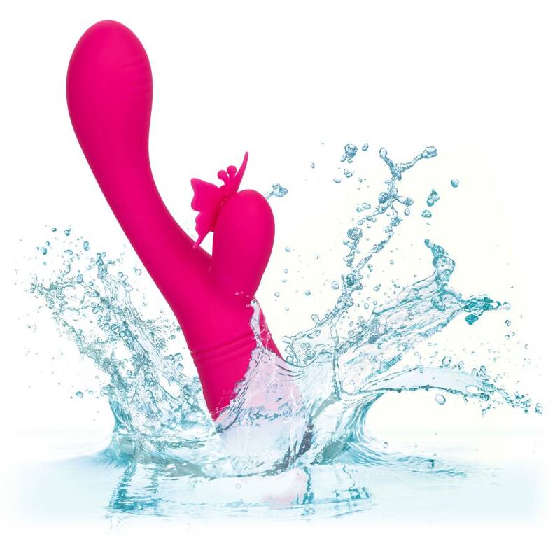 Calexotics Butterfly Kiss Flutter Rosa Vibratore Dual Premium - immagine 8